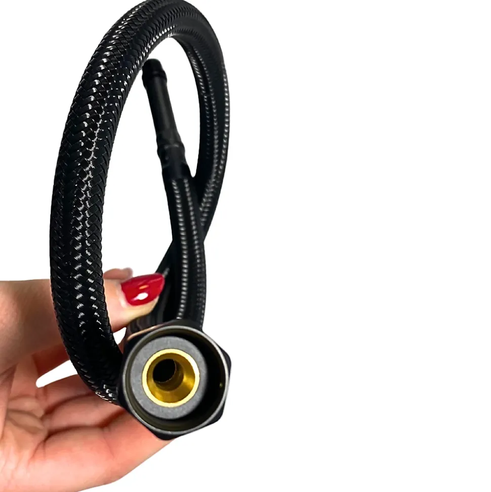 Balneo Flexible de raccordement pour robinet 3/8" x M10 40 cm tuyau PEX noir durable