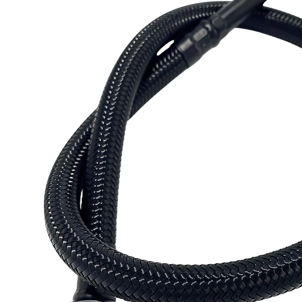 Balneo Flexible de raccordement pour robinet 3/8" x M10 40 cm tuyau PEX noir durable