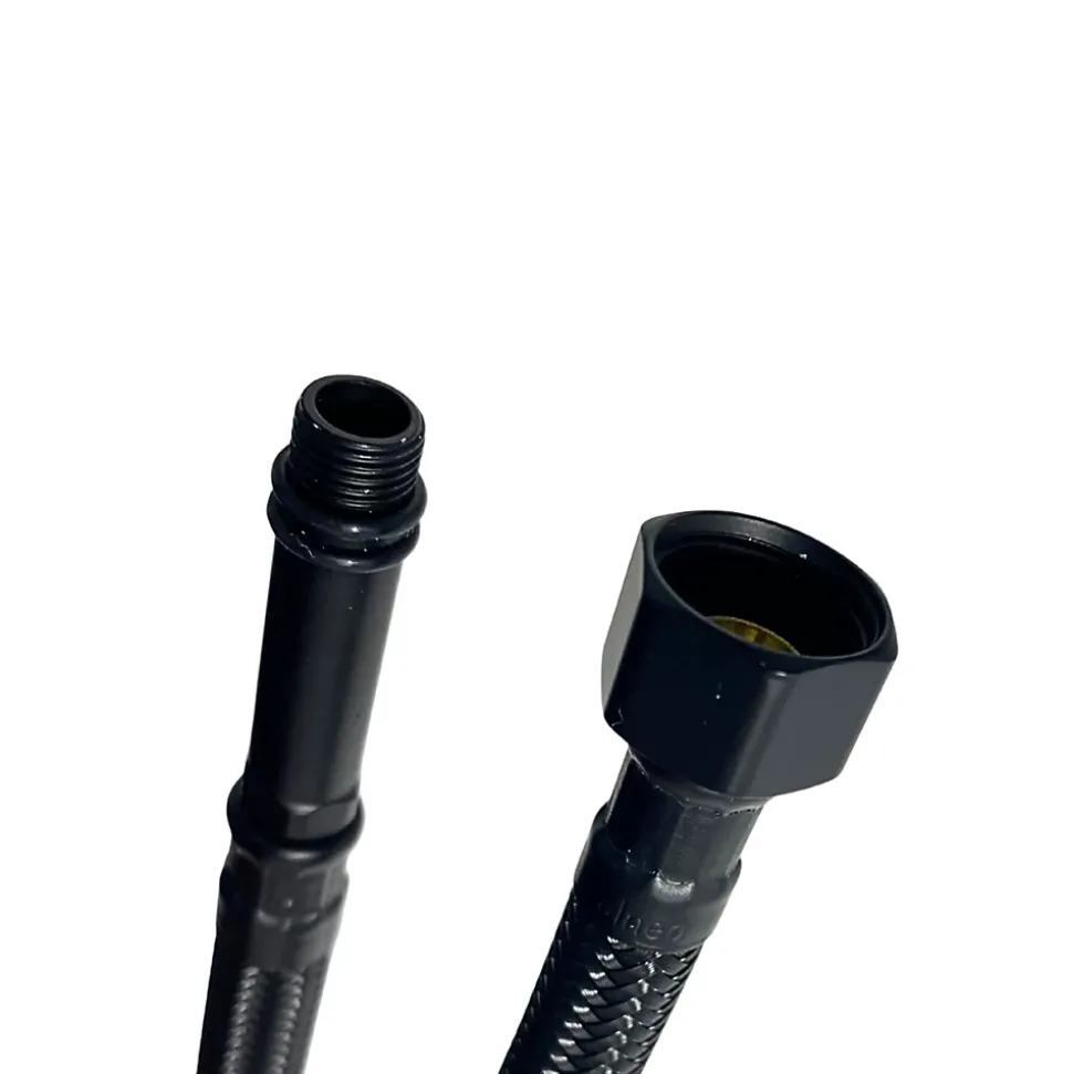 Balneo Flexible de raccordement pour robinet 3/8" x M10 40 cm tuyau PEX noir durable