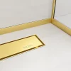 Balneo Profilé murale inclinée à gauche pour douche 170cm, acier inoxydable, finition gold, Pente de 1,5%