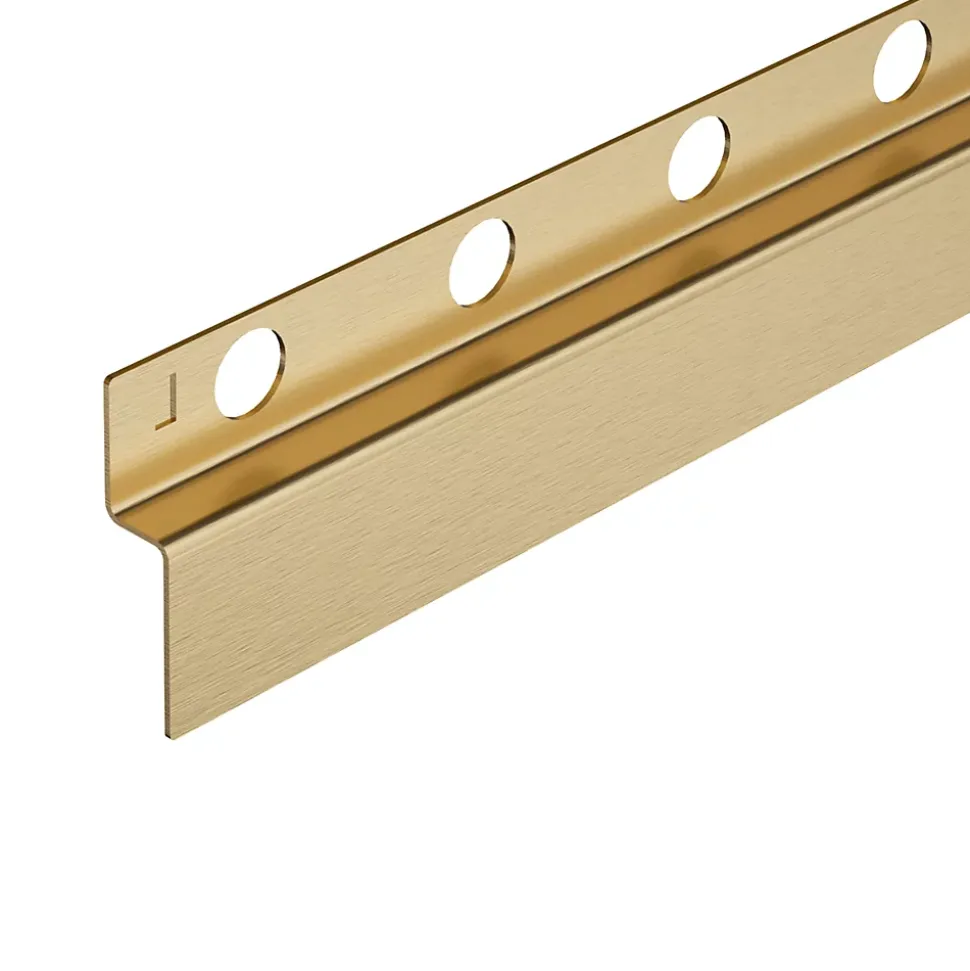 Balneo Profilé murale inclinée à gauche pour douche 170cm, acier inoxydable, finition gold, Pente de 1,5%