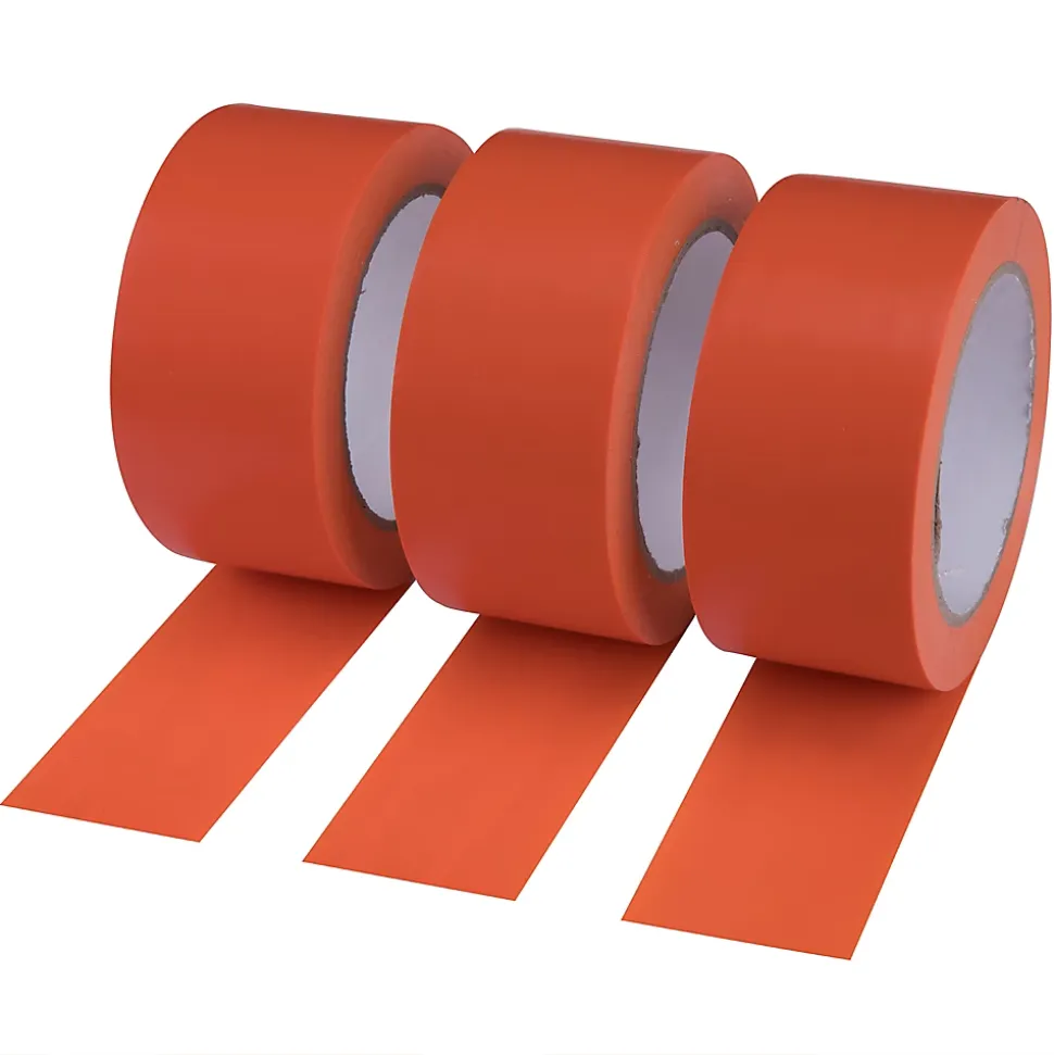 Bande de réparation PVC orange, 50 mm x 33 m - 3 pièces