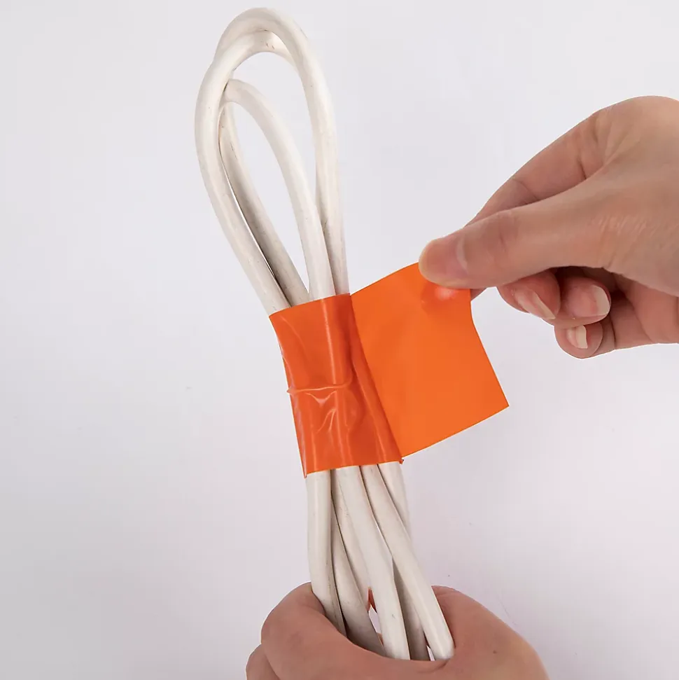 Bande de réparation PVC orange, 50 mm x 33 m - 3 pièces
