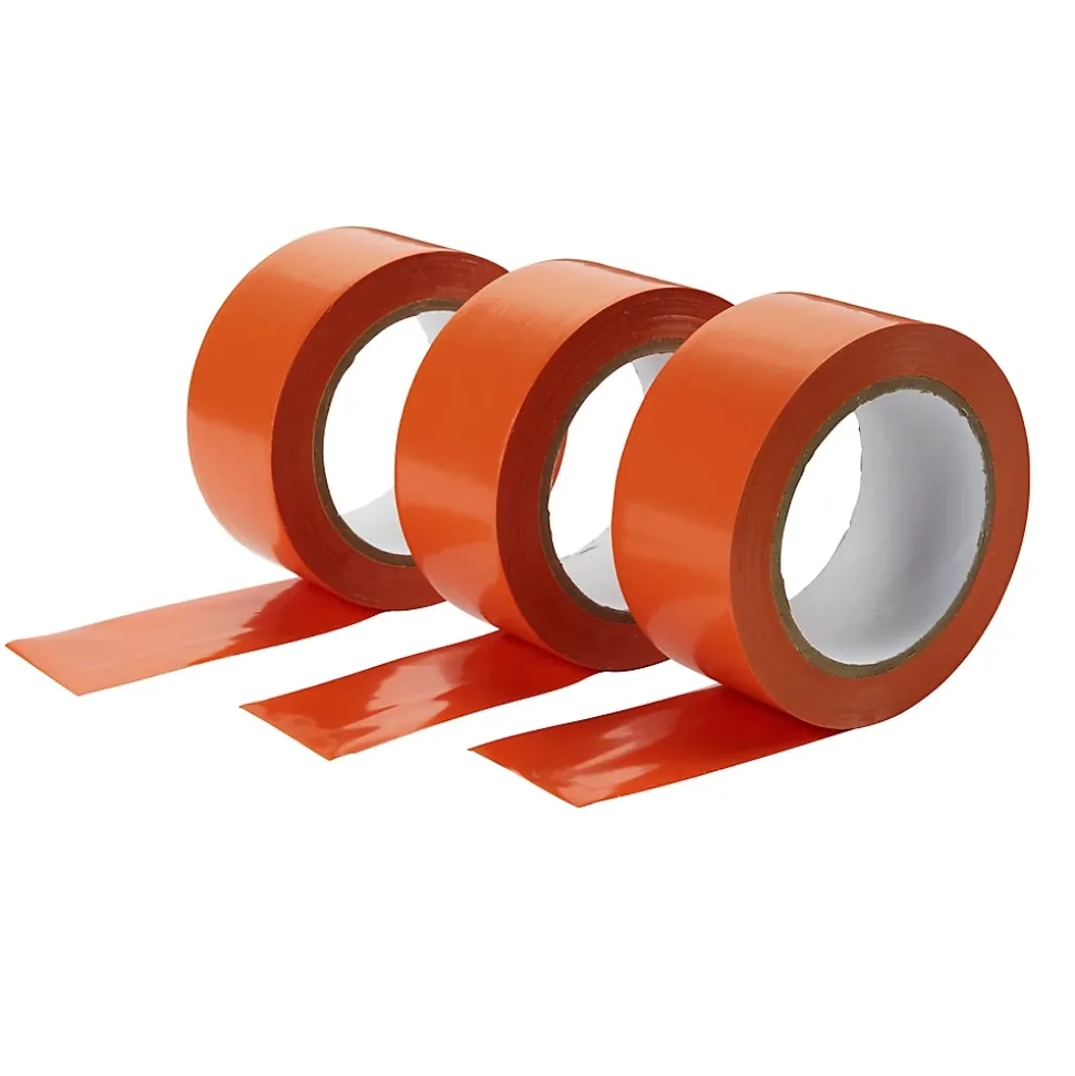 Bande de réparation PVC orange, 50 mm x 33 m - 3 pièces
