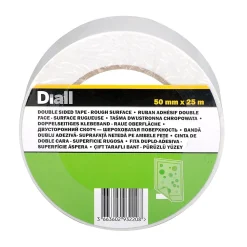 Bande double face 50 mm x 25 m, surface rugueuse
