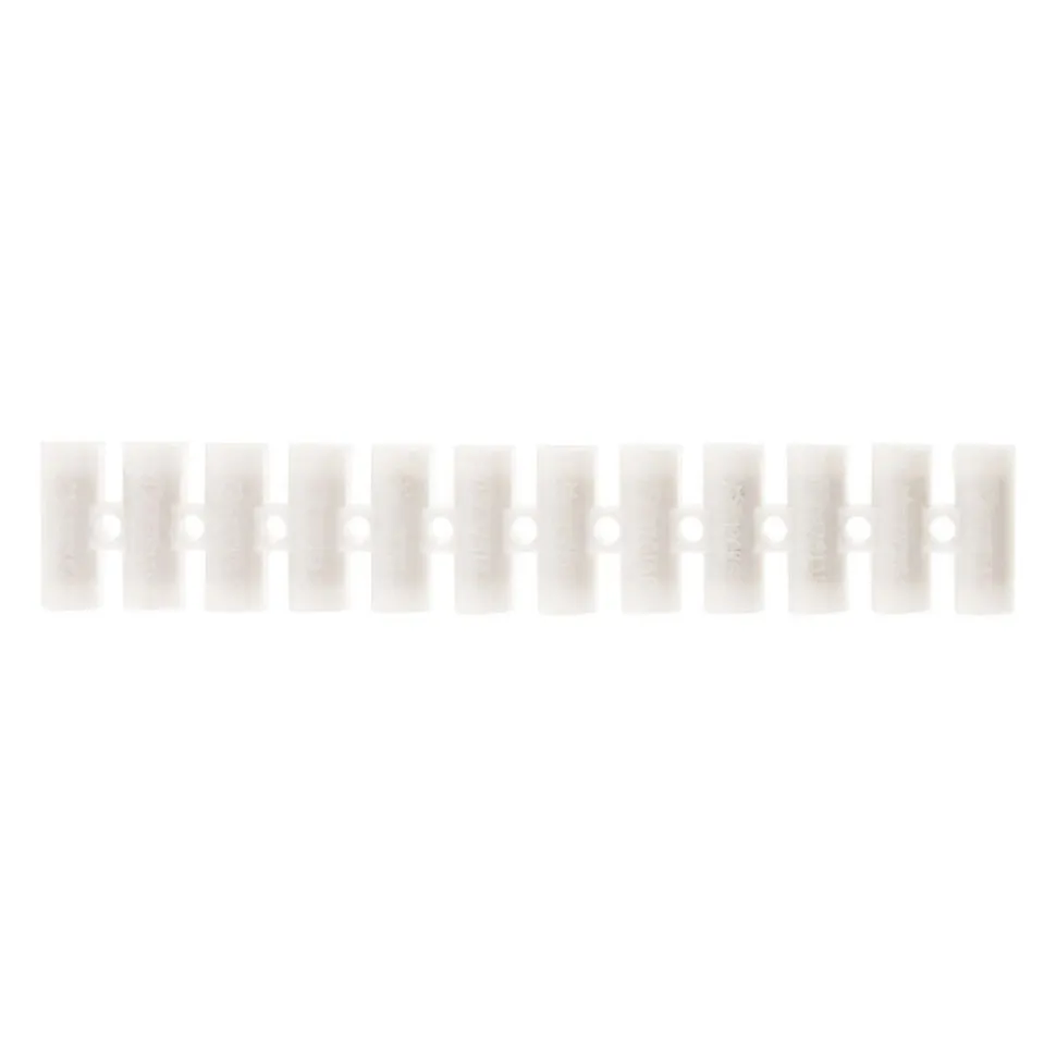 Barrette 12 plots section 4mm² - Blanc - Zenitech