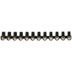 Barrette 12 plots section 25mm² - Noir - Zenitech