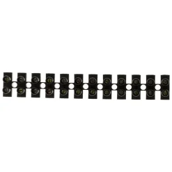 Barrette 12 plots section 16mm² - Noir - Zenitech