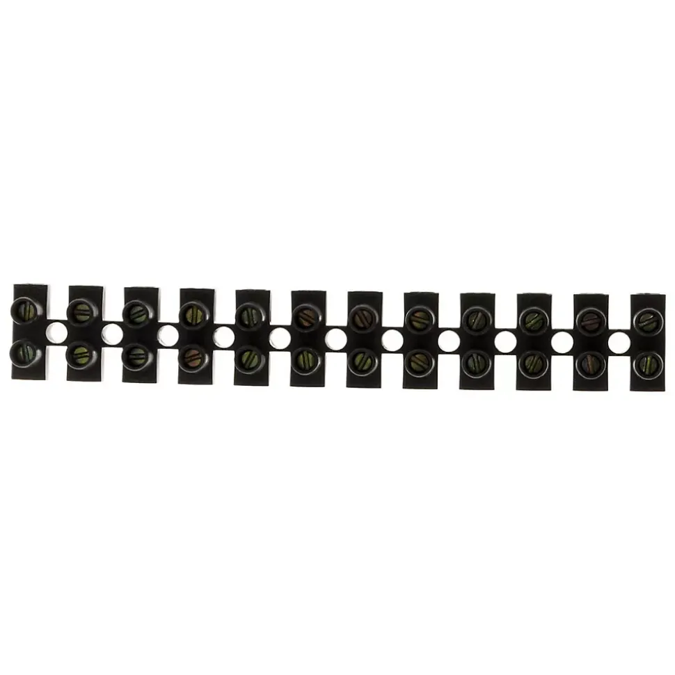 Barrette 12 plots section 16mm² - Noir - Zenitech