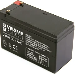 Batterie au plomb rechargeable 12V 7Ah. Connecteurs FASTON