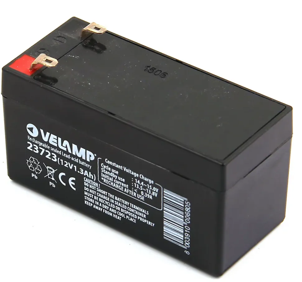 Batterie rechargeable au plomb 12V 1.3 Ah
