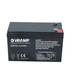Batterie rechargeable au plomb, connexions Faston, 12V 9Ah