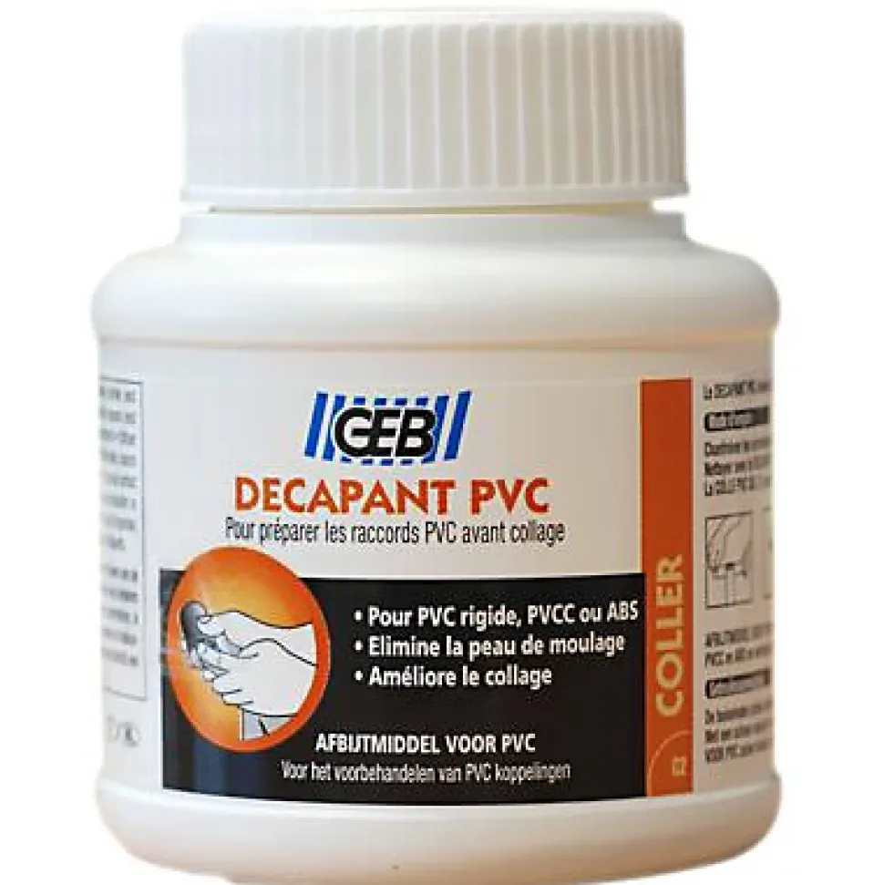 Bidon décapant pour raccord PVC GEB 125 ml