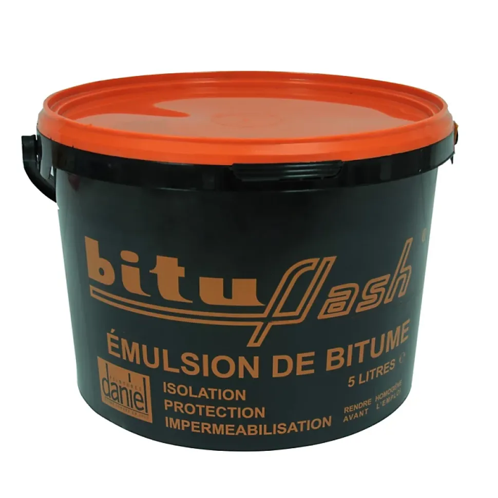 Bitume étanchéité, enduit bitumeux, imperméabilisant maçonnerie, bois, métaux, cuve, bassin, fondation, sol, BITUFLASH - PROCOM-5