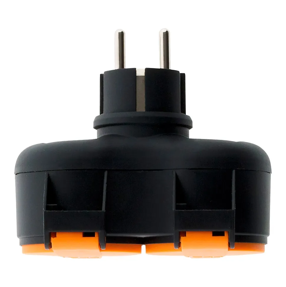 Bliplite pour extérieur étanche IP44 2P+T avec accroche - Orange - Zenitech