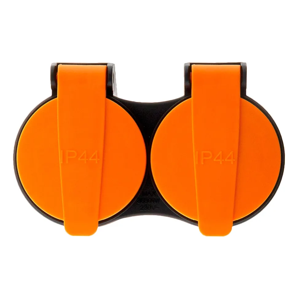 Bliplite pour extérieur étanche IP44 2P+T avec accroche - Orange - Zenitech