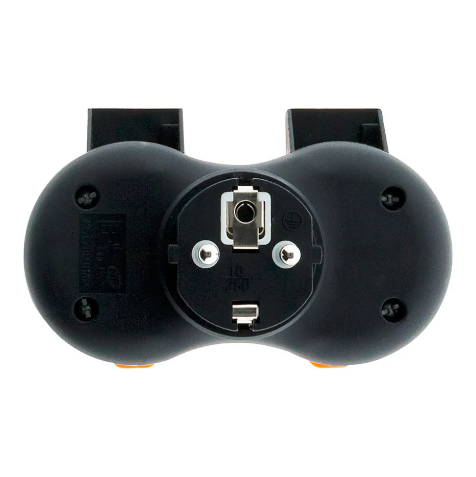 Bliplite pour extérieur étanche IP44 2P+T avec accroche - Orange - Zenitech