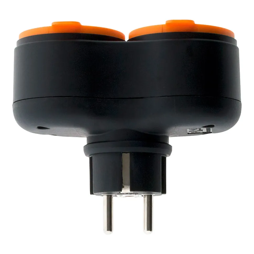 Bliplite pour extérieur étanche IP44 2P+T avec accroche - Orange - Zenitech