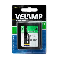 Blister de 1 pile plate type 3R12 4,5V saline