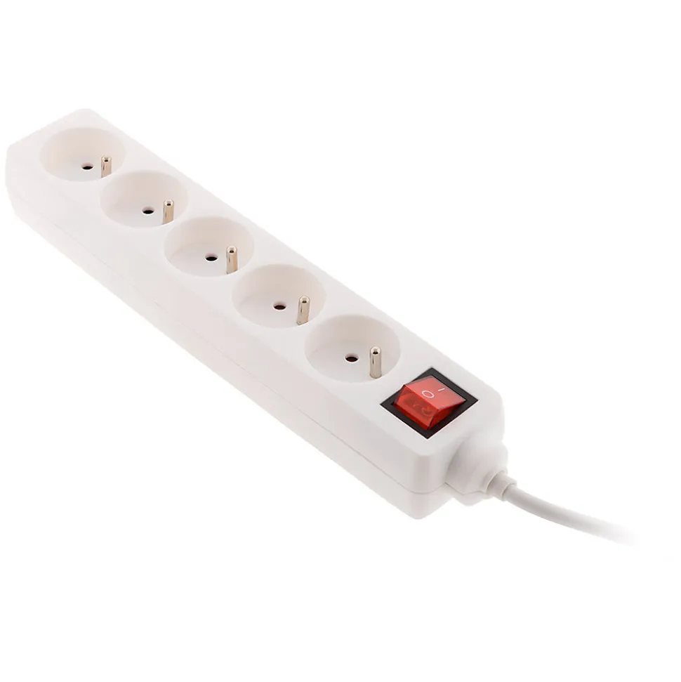 Bloc 5 prises + interrupteur 1m Zenitech