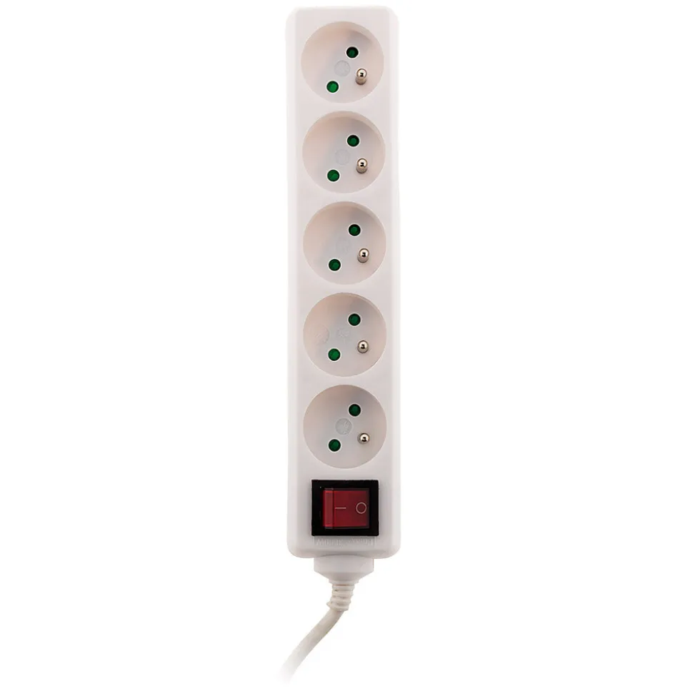 Bloc 5 prises + interrupteur 1m Zenitech