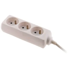 Bloc 3 prises blanc 1m Zenitech