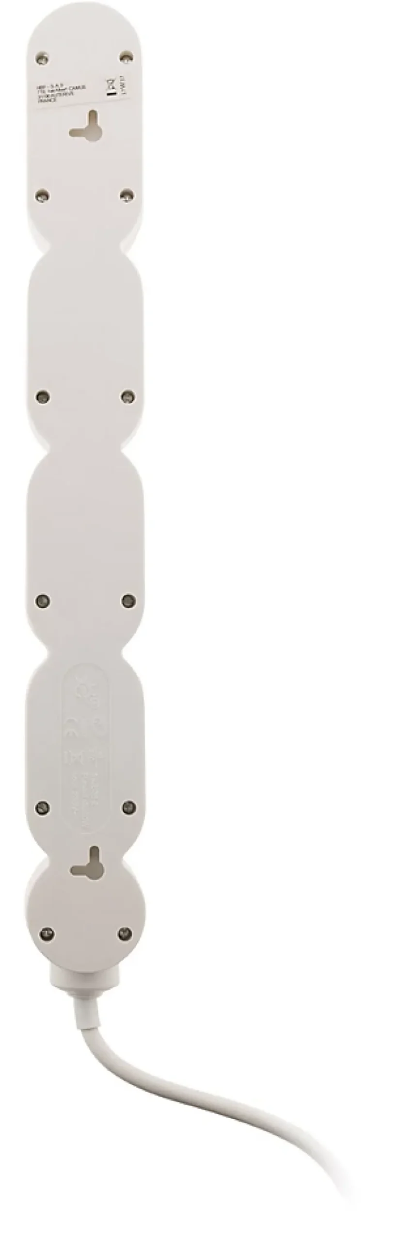 Bloc Home 8 prises 16A 2P+T câble 1,5m - Blanc - Zenitech