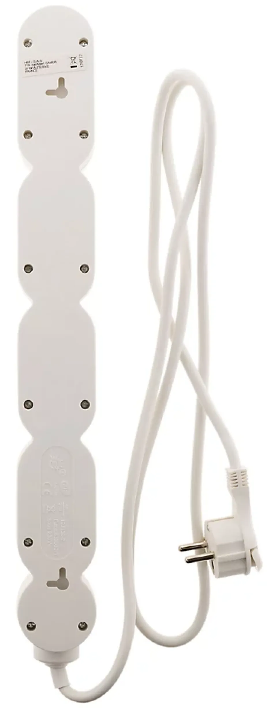 Bloc Home 8 prises 16A 2P+T câble 1,5m - Blanc - Zenitech