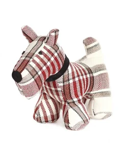 Bloque-porte chien écossais Rei tissu multicolore ⌀30,5x H.25 cm