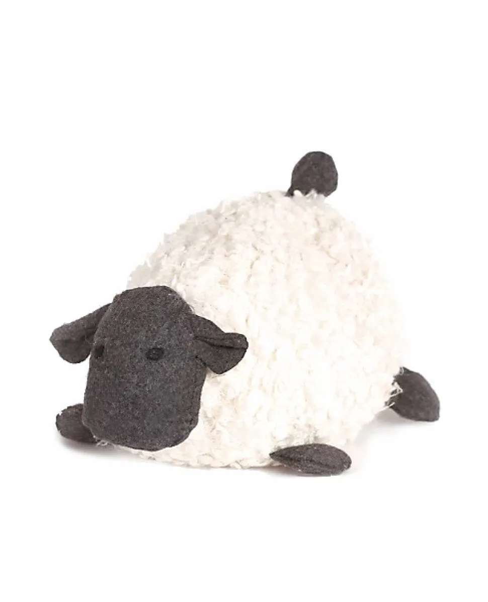 Bloque-porte mouton Rei tissu ⌀24x H.14,5 cm