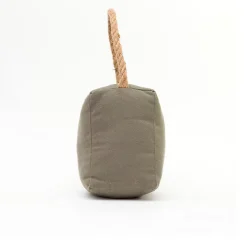 Bloque-porte Rei tissu vert kaki ⌀11x H. 28 cm