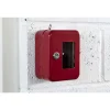 Boite à clés vitrée murale, acier, vitre interchangeable, 152x118x80mm, 2 clés, rouge - THIRARD