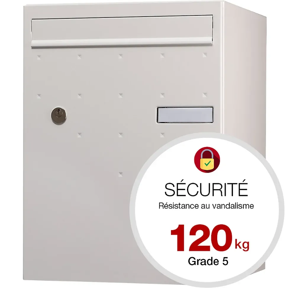 Boite à colis Atout 1 porte blanc mat sablé RAL 9010 MS