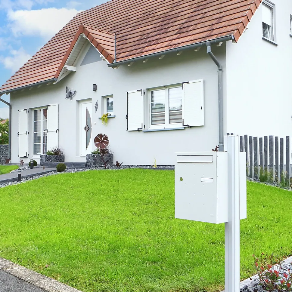 Boite à colis Atout 1 porte blanc mat sablé RAL 9010 MS