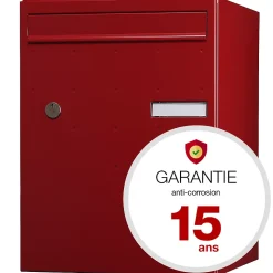 Boite à colis Atout 1 porte Rouge brillant RAL 3004 B