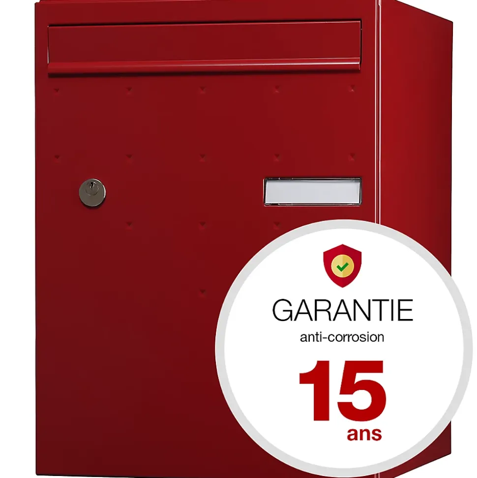 Boite à colis Atout 1 porte Rouge brillant RAL 3004 B