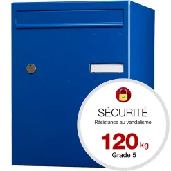 Boite à colis Atout 1 porte Bleu brillant RAL 5010 B