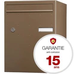 Boite à colis Atout 1 porte Taupe brillant RAL 7006 B