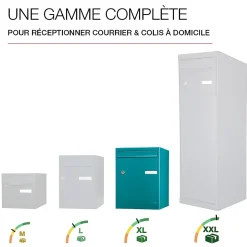 Boite à colis Atout 1 porte Vert brillant RAL 6033 B