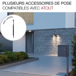 Boite à colis Atout 1 porte Noir Sablé RAL 2100MS
