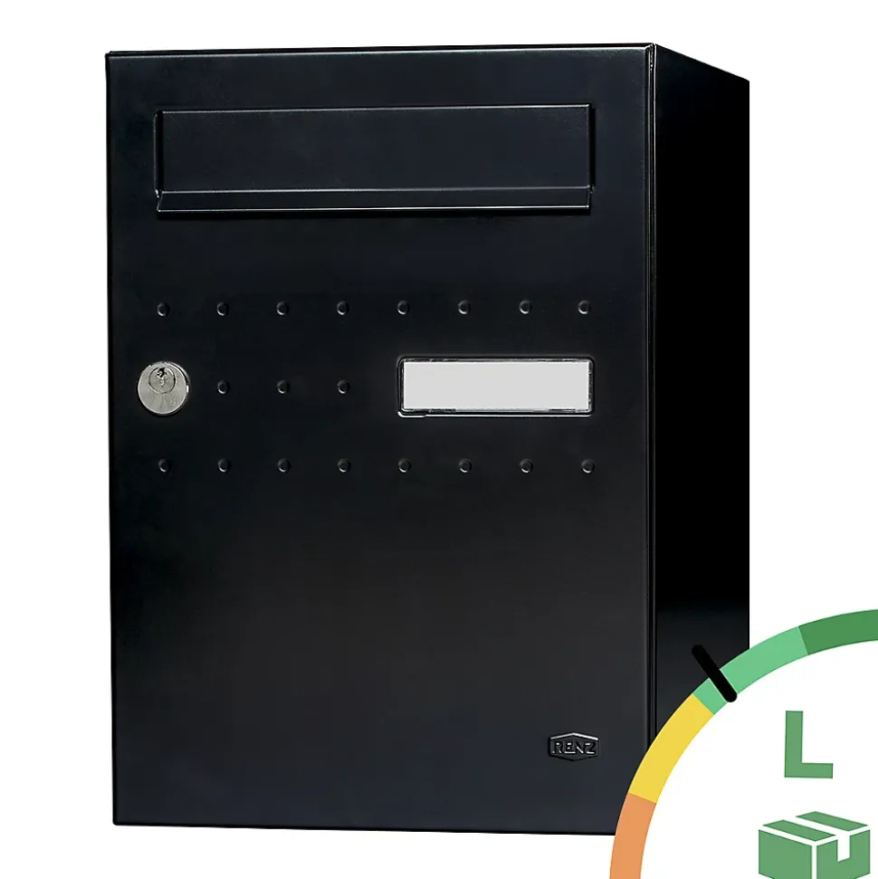 Boite à colis Eclipse 1 porte noir mat RAL 9005 M