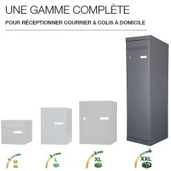 Boite à colis Twin L Gris anthracite 7016