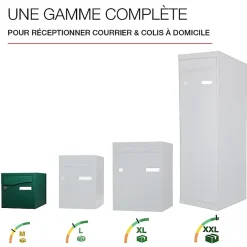 Boite aux lettres Préface 2 portes Vert brillant RAL 6005B
