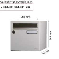 Boite aux lettres Allure 1 porte blanc 9016M