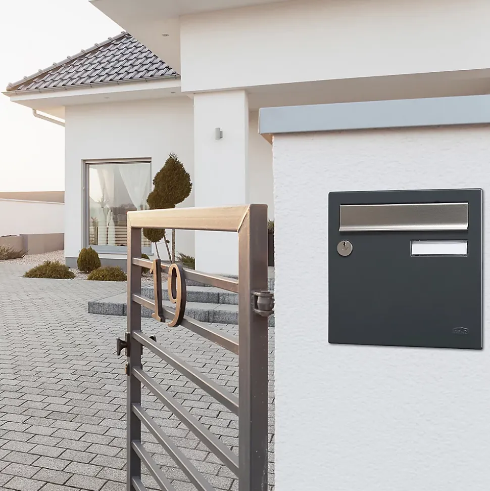 Boite aux lettres Allure 2 portes gris anthracite 7016M