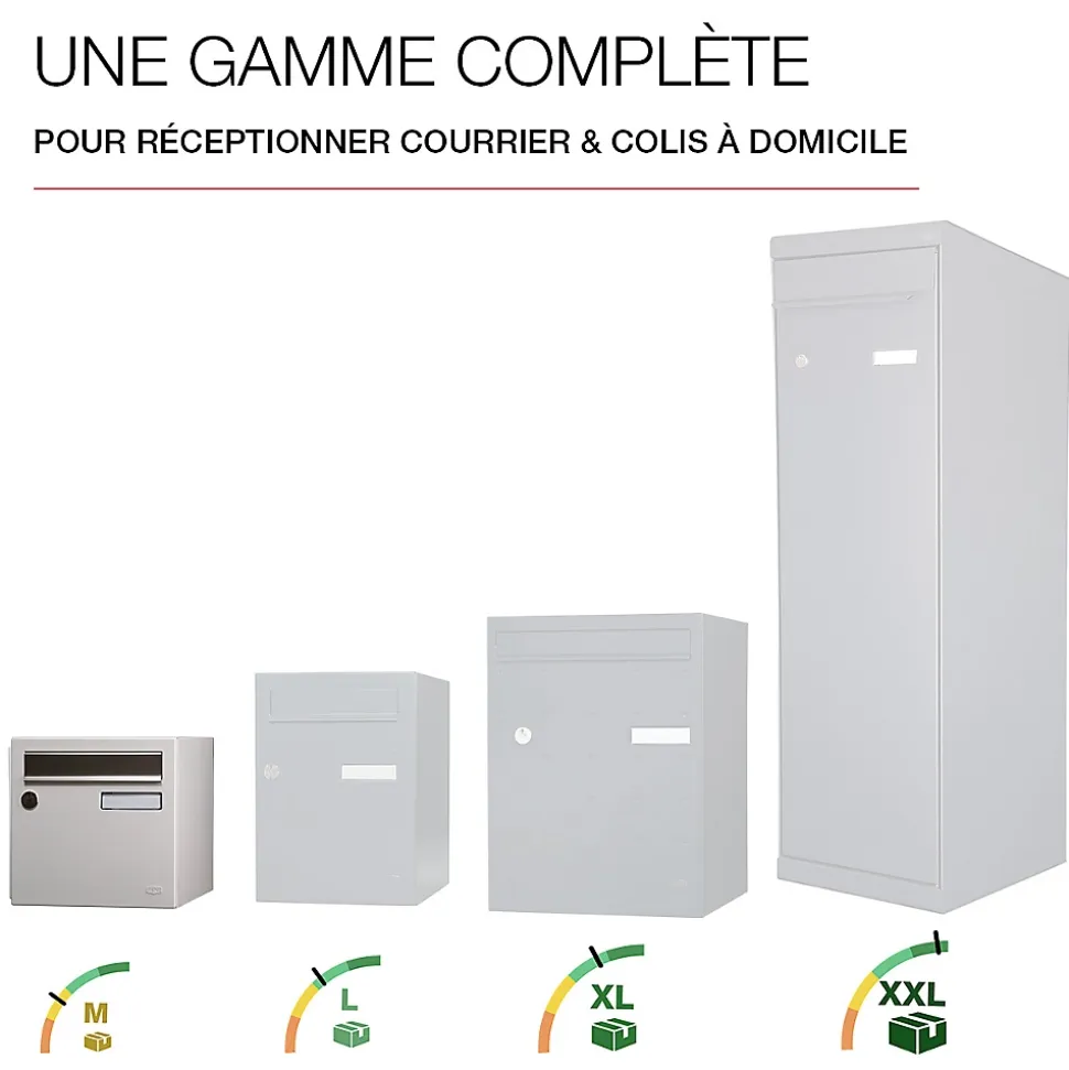 Boite aux lettres Allure 2 portes blanc 9016M