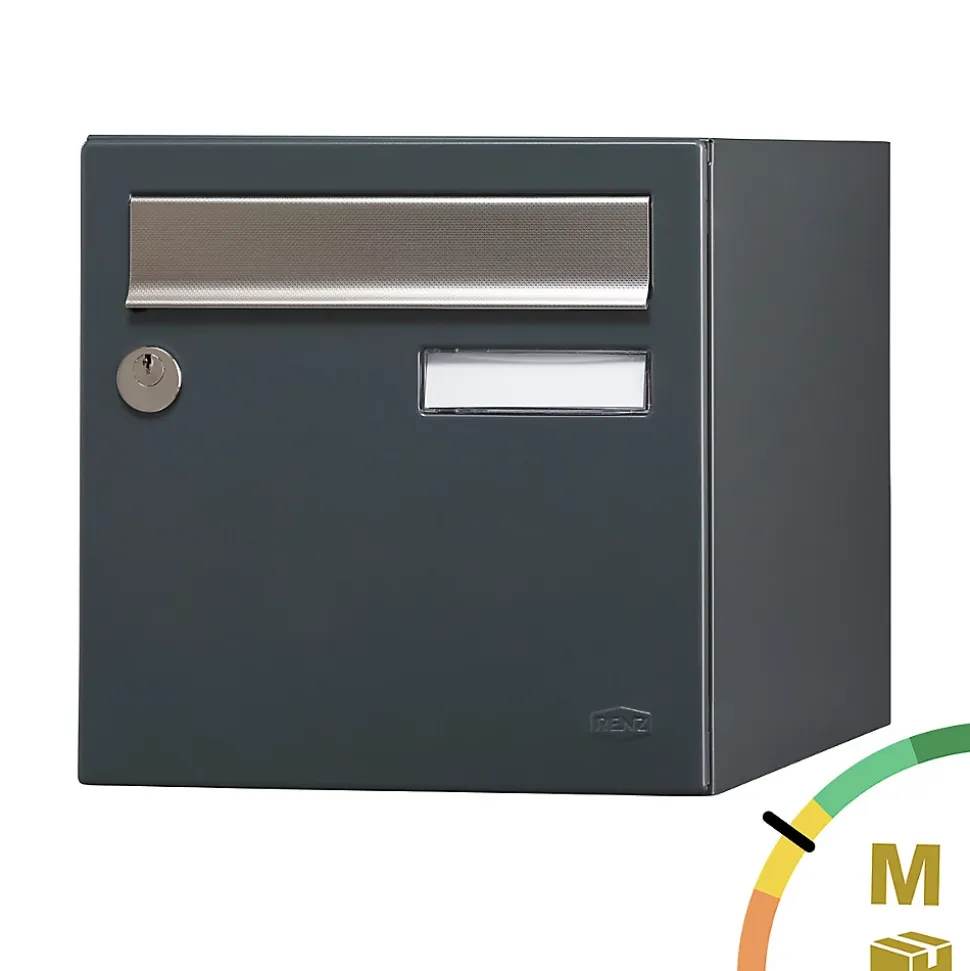 Boite aux lettres Allure 1 porte gris anthracite 7016M