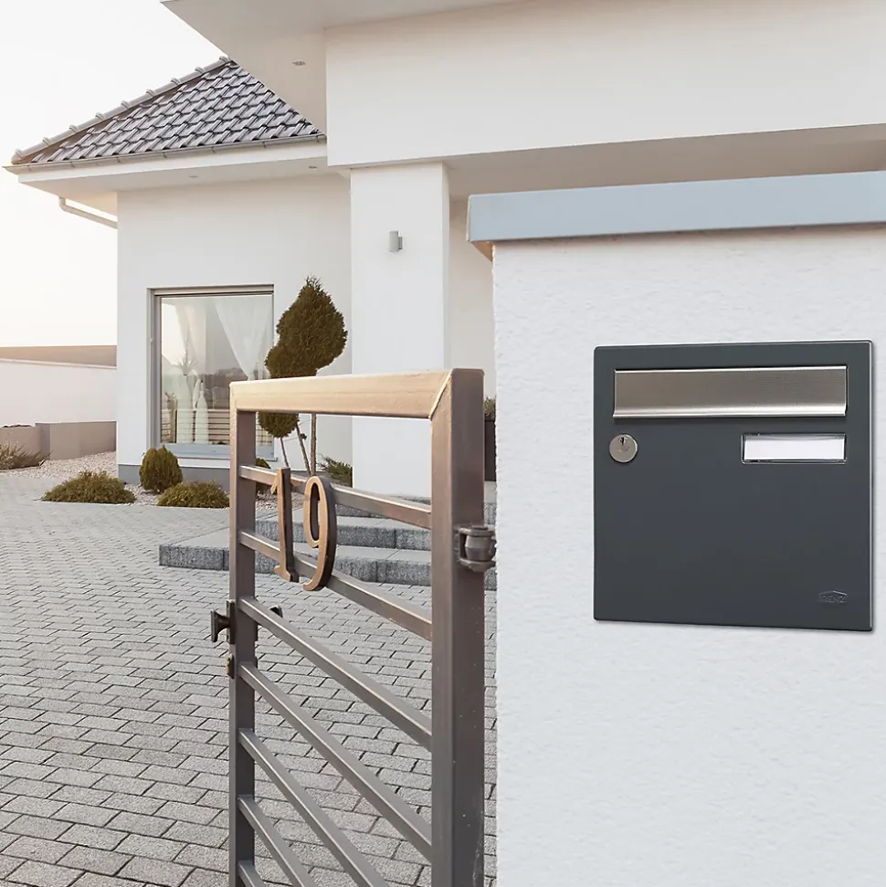 Boite aux lettres Allure 1 porte gris anthracite 7016M