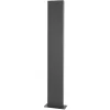 Boite aux lettres anthracite, aspect bois avec rouleau a journaux et pied support