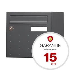 Boite aux lettres CubYsm 1 porte Gris anthracite 7016M